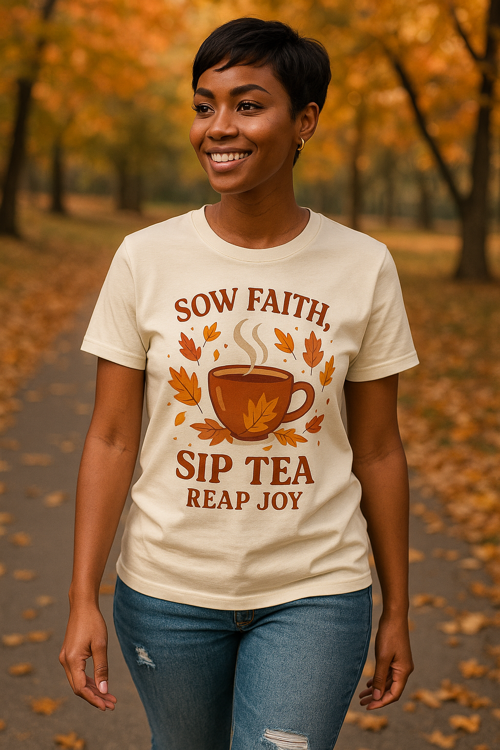Sow Faith, Sip Tea - Shirt