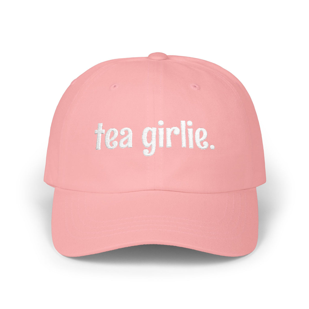 Tea Girlie Pink Dad Hat | Cute Baseball Cap | Gift for Tea Lovers